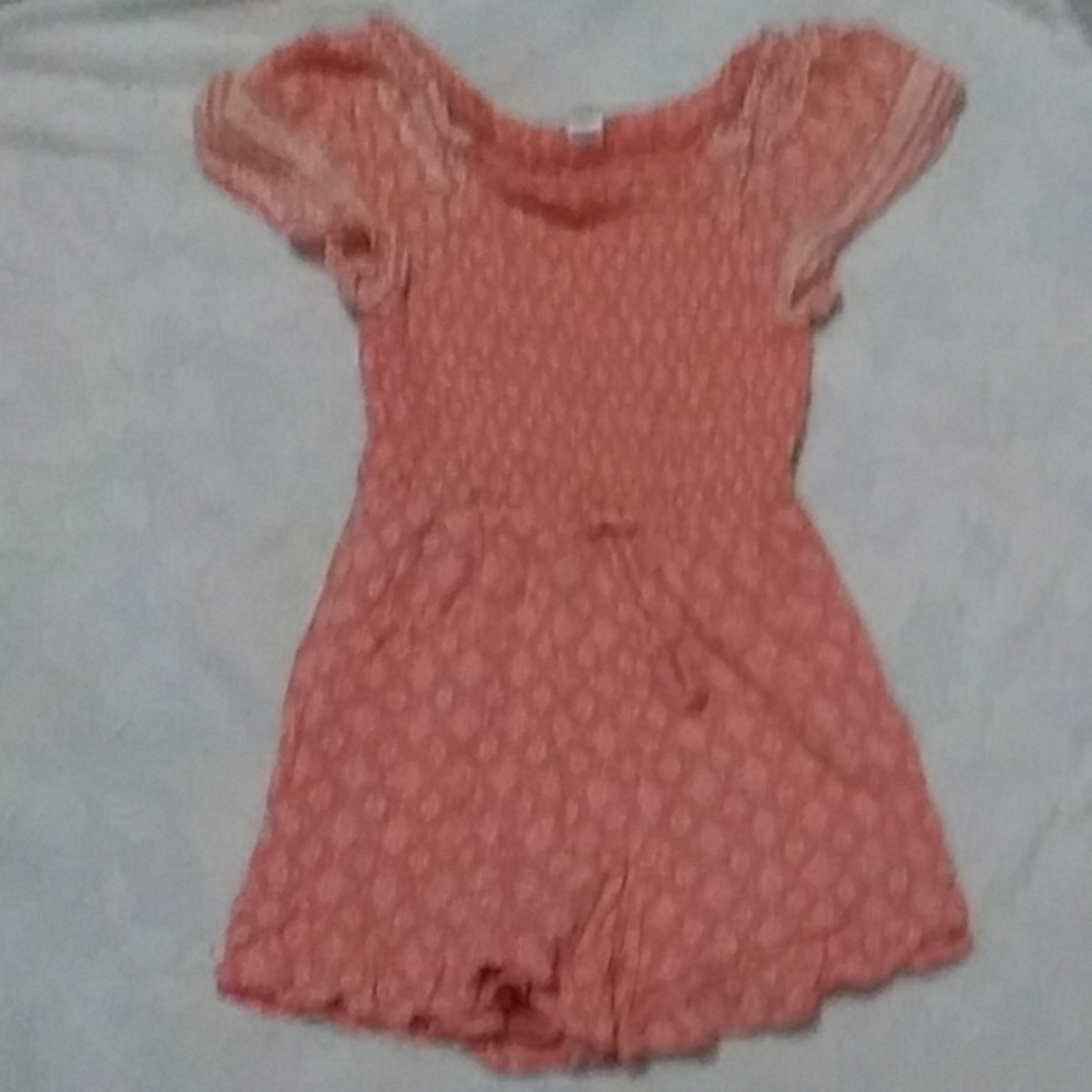 Justice Coral Patterned Romper